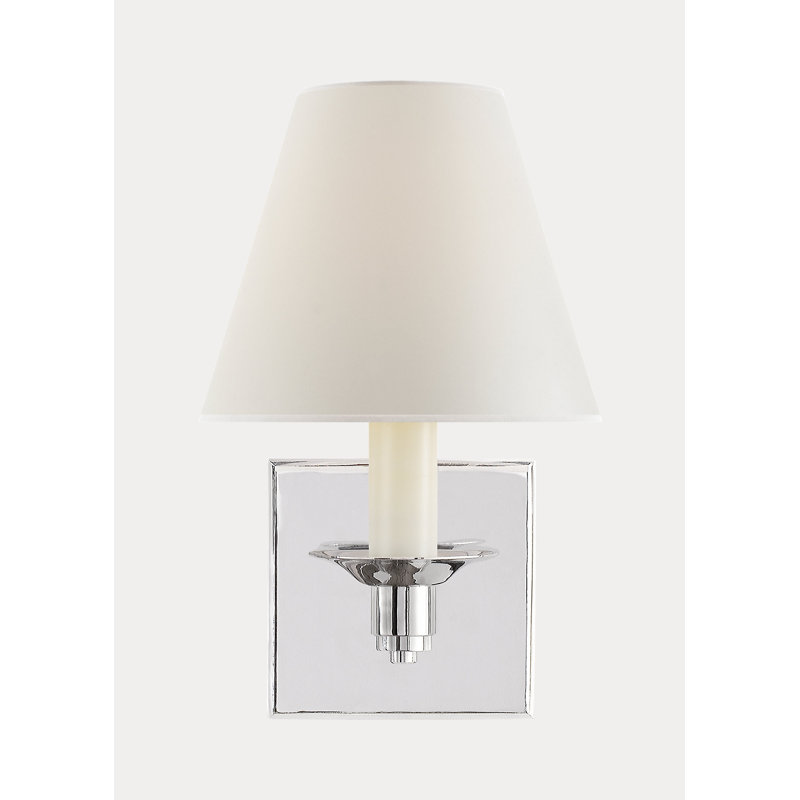 Ralph Lauren Evans Single Arm Sconce, Polished Nickel
