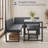 L-shaped Modern 5-person Breakfast Nook Table Set