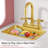 Wooden Kids Play Kitchen, Toy Kitchen Playset for Toddler, Realistic Kitchen Sets w/Lights & Sounds, Gift for Boys Girls Age 3+-116247546
