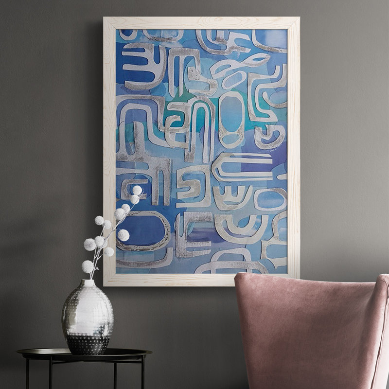 Shakia Siesta Key, peinture sur toile encadrée, Blanc, H 43,5 po x l 31,5 po x P 1 po