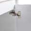 Meuble-lavabo de salle de bain autoportant 24 po avec lavabo en résine blanc brillant (LPB120D24GWH-GRB2440)