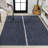 Amdrew Machine Made Power Loom Polypropylene Area Rug in Navy/Ivory-1148217698
