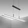 LED Pendelleuchte - Stufenlos höhenverstellbar - Dimmbar via Touch - Warmweiße Lichtfarbe - Schwarz