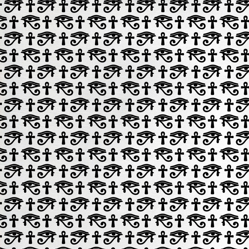 Tissu d’impression égyptienne, l 58 po x L 108 po