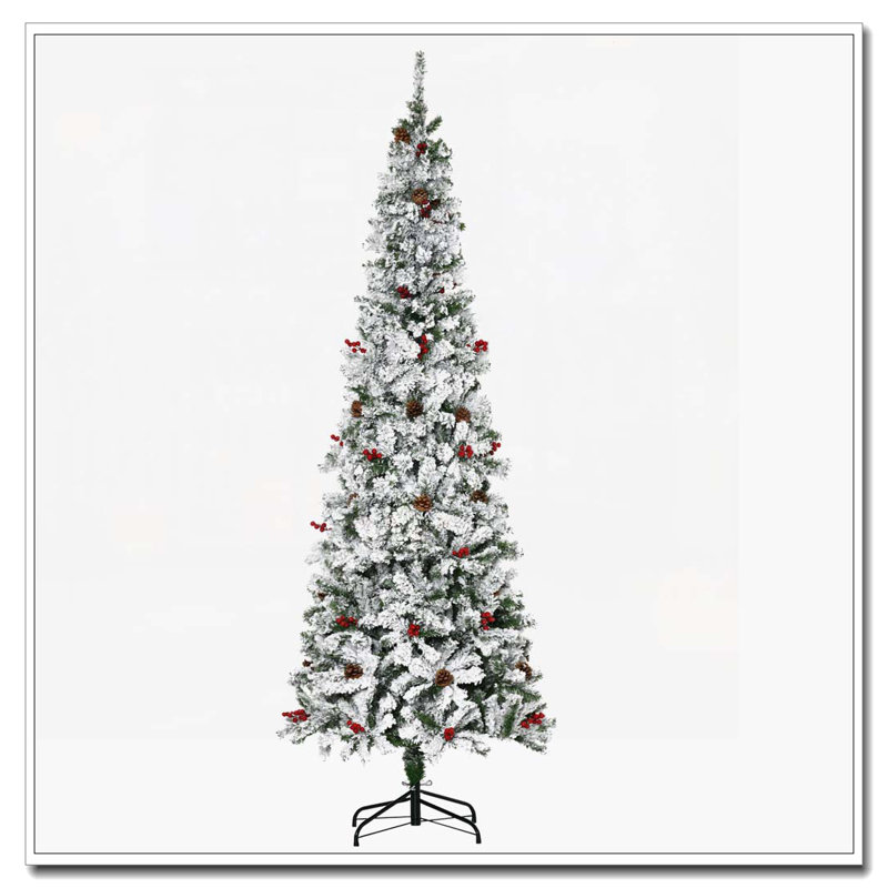 Arbre de Noël artificiel enneigé 7,5 pi