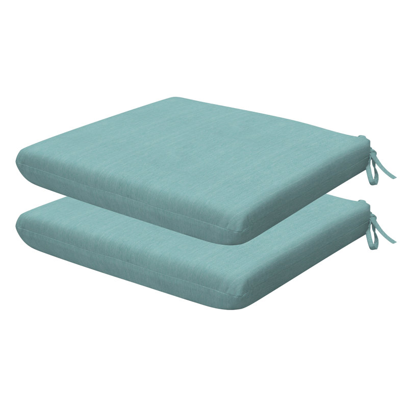 Coussin de siège d'extérieur carré Meridian, Brume, L 18 po x P 17,5 po