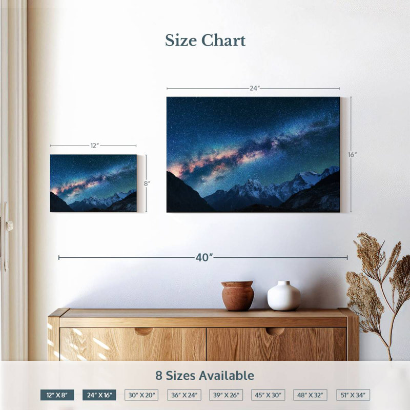 Oberle Night Sky Background, 16" H x 24" W