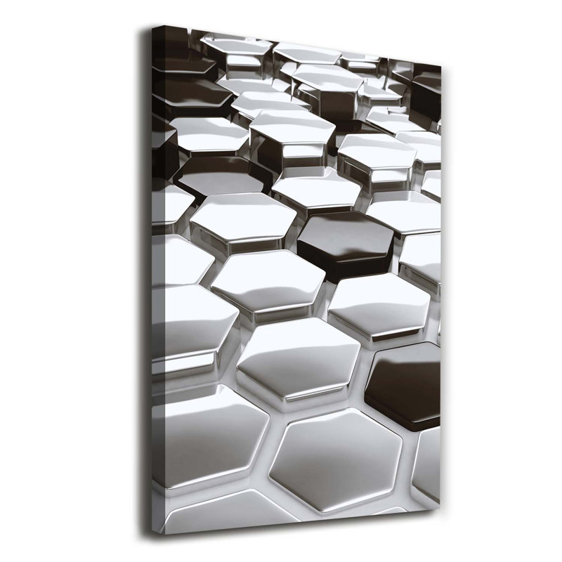 3D Abstraction - Wrapped Canvas Print