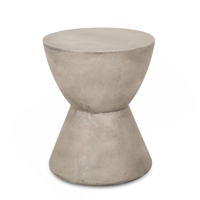 Outdoor Mgo Side Table, Light Grey_70883.00