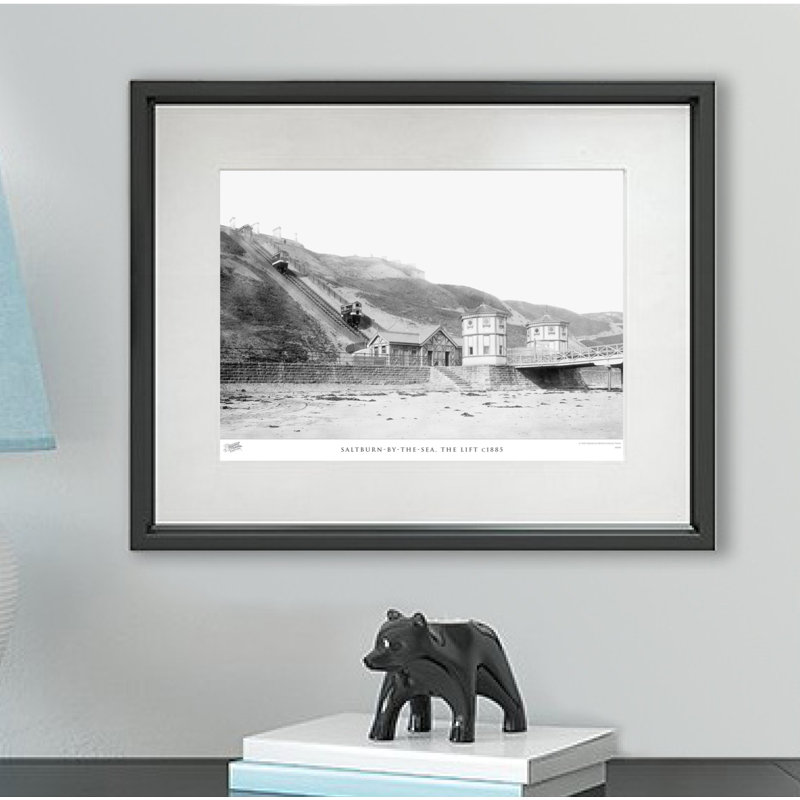 Saltburn By The Sea, The Lift C1885 - Single Picture Frame Print, 28cm H x 36cm W x 2.3cm D