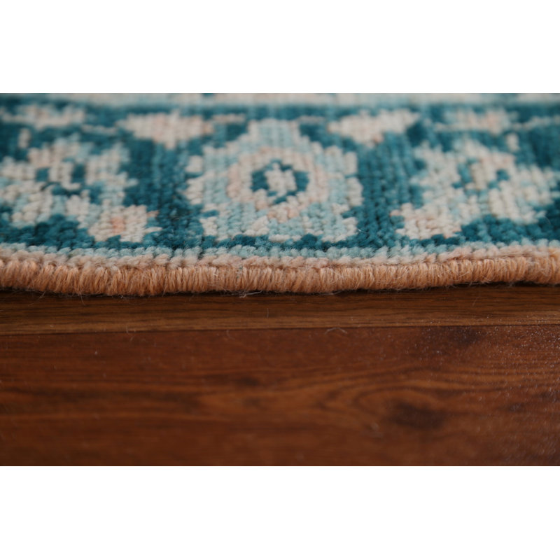 Rosellar One-of-a-Kind 2' X 3'9" New Age Wool Area Rug in Peach