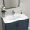 Plateau de meuble-lavabo en céramique blanc L 30 po x l 18 po avec comptoir (avec comptoir seulement)