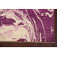 Tapis unique mauve / blanc noué à la main nouvel âge 4 pi 6 po x 6 pi 1 po