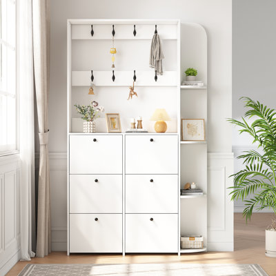 24 Pair Shoe Storage Cabinet