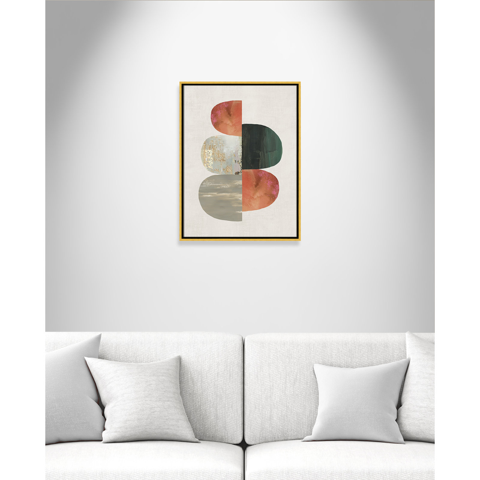 Evolving Energy II by Tom Reeves - Print, Framed Canvas, 25.5" H x 19.5" W, Gold