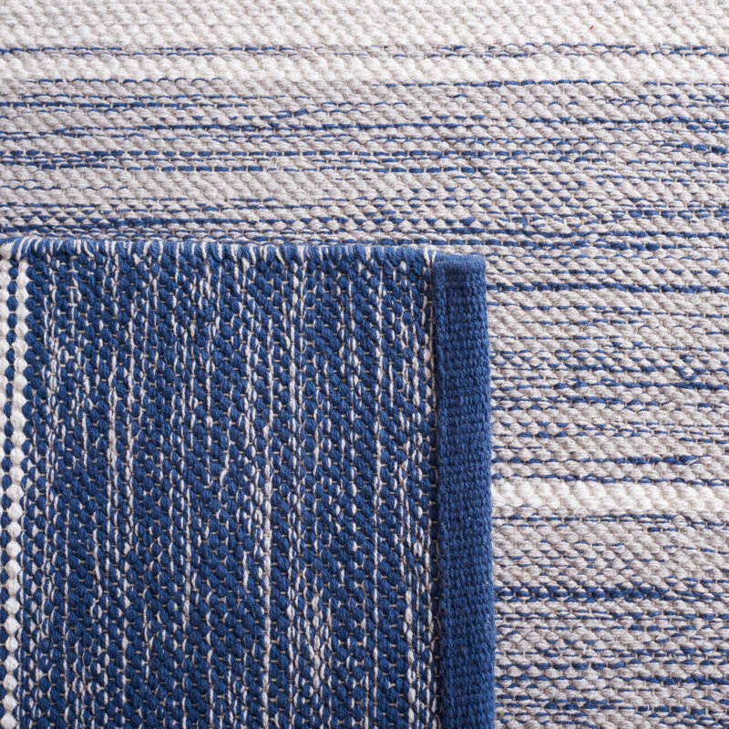 Tapis rayé en coton Maury, Rectangle 6 pi x 9 pi