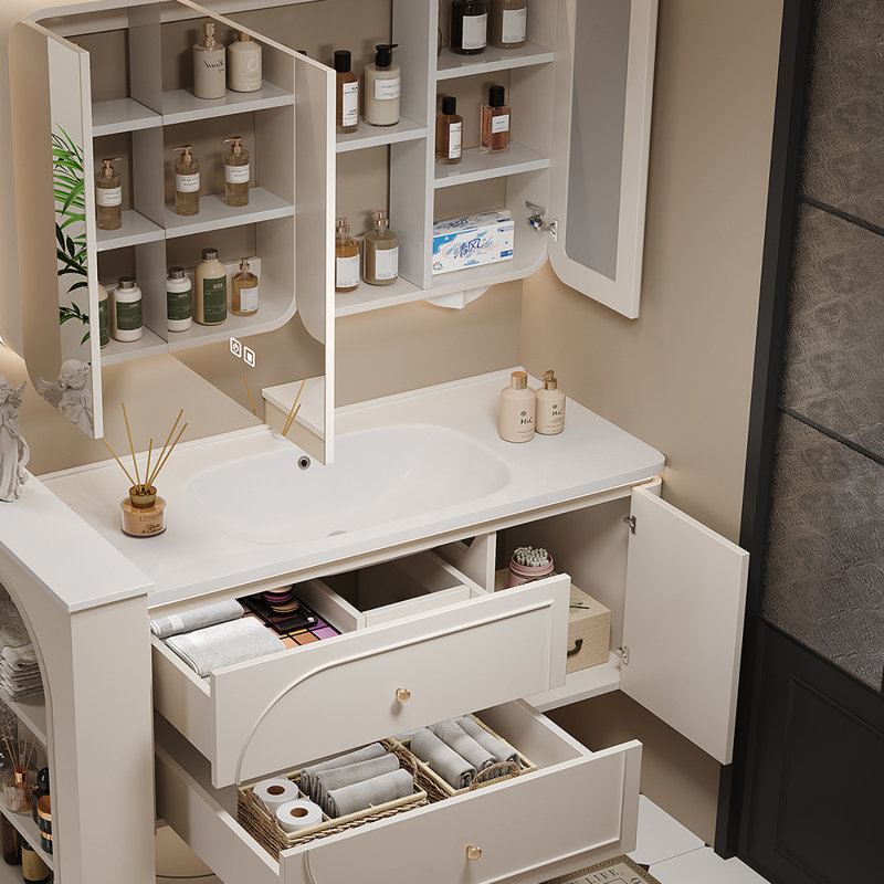 Simple French style bathroom cabinet
