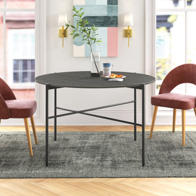 Holgate Round Metal Base Dining Table