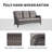 Dahlyla 72.44 " W Straight Metal and Steel Patio Sofa with Cushions-1109003220-1109003219