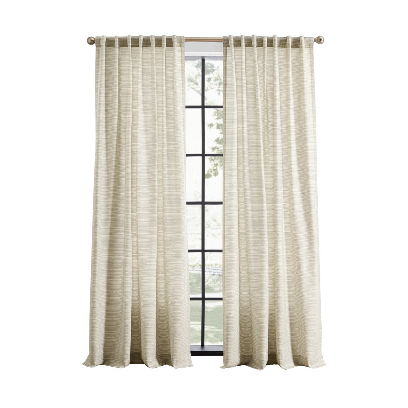 DKNY Bazinet Linen 50 X 96 Curtain Panel Pair, 50" W x 96" L