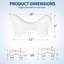 Ergonomic Squat Toilet Stool Footrest for Adults - Improves Bathroom Posture, Lightweight Easy-Clean, Fits Standard Toilets - White Legs