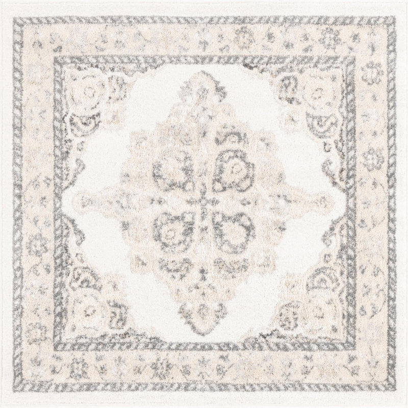 Anjelita Oriental Indoor Rug, Square 4'