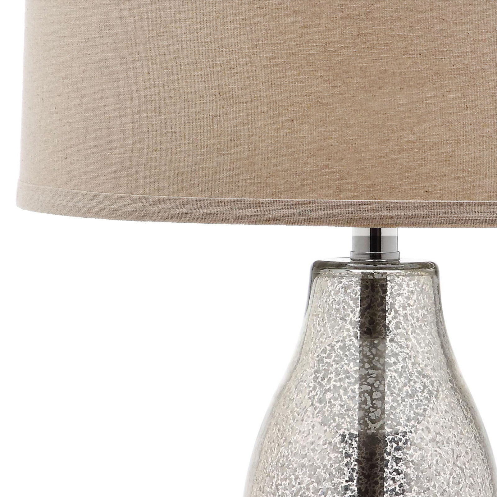 Parkston Table Lamp, Antique Silver/Wheat Shade