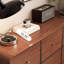 Armoire d'appoint en bois manufacturé noir-1371327597