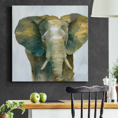 Jade Elephant - impression sur toile tendue