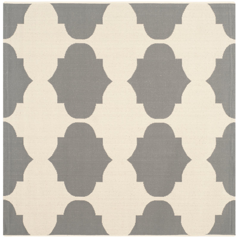 Herefordshire Performance Geometric Indoor/Outdoor Area Rug, Square 5'3"