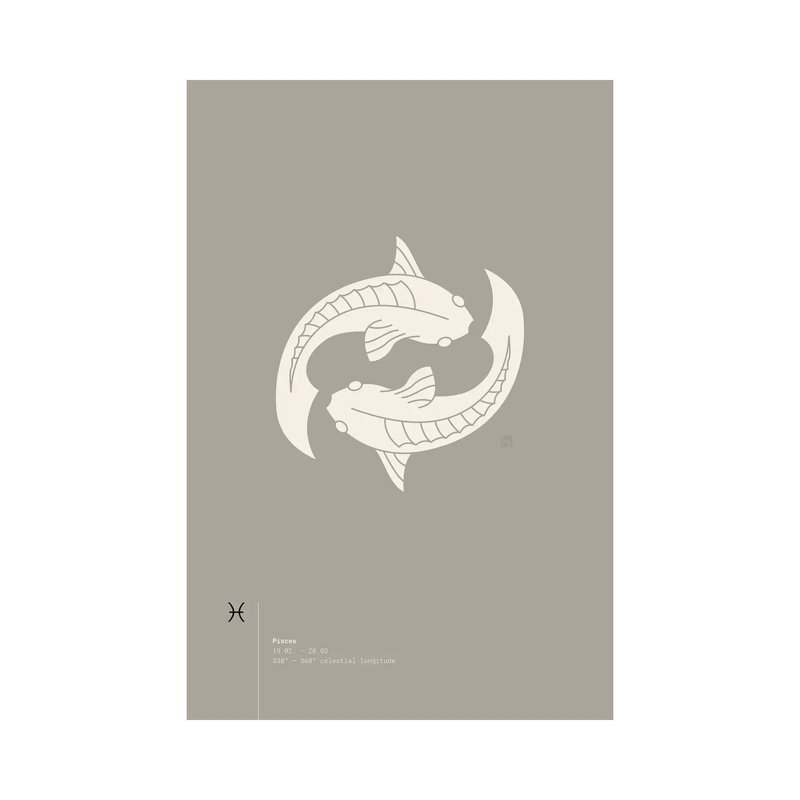 Pisces by Thoth Adan - Wrapped Canvas Print, 66.04 cm H x 45.72 cm W