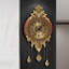 Horloge murale rétro avec pendule avec mouvement à quartz, horloge murale décorative rétro pour chambre à coucher, bureau et couloir