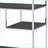 Bookshelf, Rustic Gray Oak Finish with Chrome Metal Frame | 7 Open Fixed Shelves | Chrome | Gray-1994760832