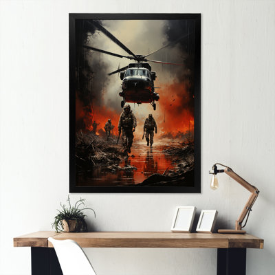 " Abstract Military Battlefield Reflections I "