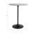 Metal and Marble Accent Table - Round Modern Side Table with Sturdy Metal Base and Sleek Marble Top - Contemporary Decorative End Table for Stylish Interiors.