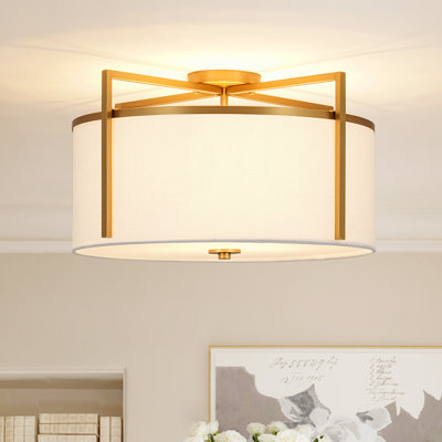 Plafonnier semi-encastré 3 lumières