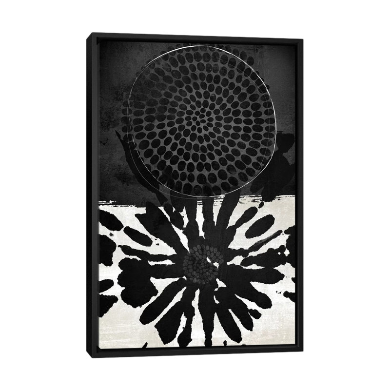 Dot Dotal par Nikki Chu - imprimé, Cadre noir, H 48 po x l 32 po x P 1,5 po