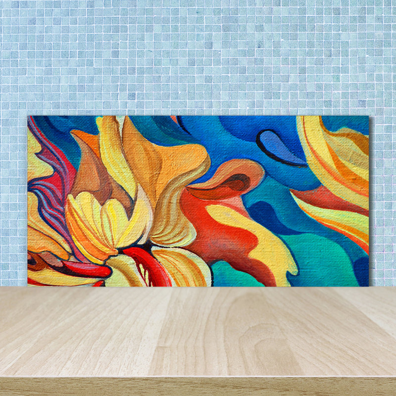 Barbarese 50cm W x 100cm L Glass Peel and Stick Panel