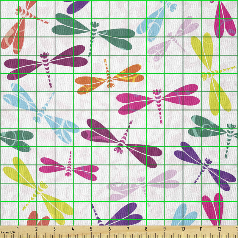 Tissu de libellules Ambesonne par The Yard