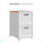 Set Of 2 Collapsible Stackable Rolling File Boxes With Lids And 10 Hanging Files, Portable Plastic Storage Organizer Or File Cabinet With Wheels For Home Or Office