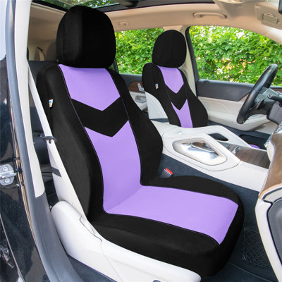 Ensemble complet de housses de siège de voiture en tissu à chevrons