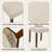 Behare Linen Full Back Side Chair Dining Chair with Nailhead Trim-2144092312