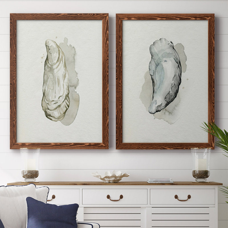 Toile encadrée «Oysters On The Bay» I-Premium - prête à être accrochée