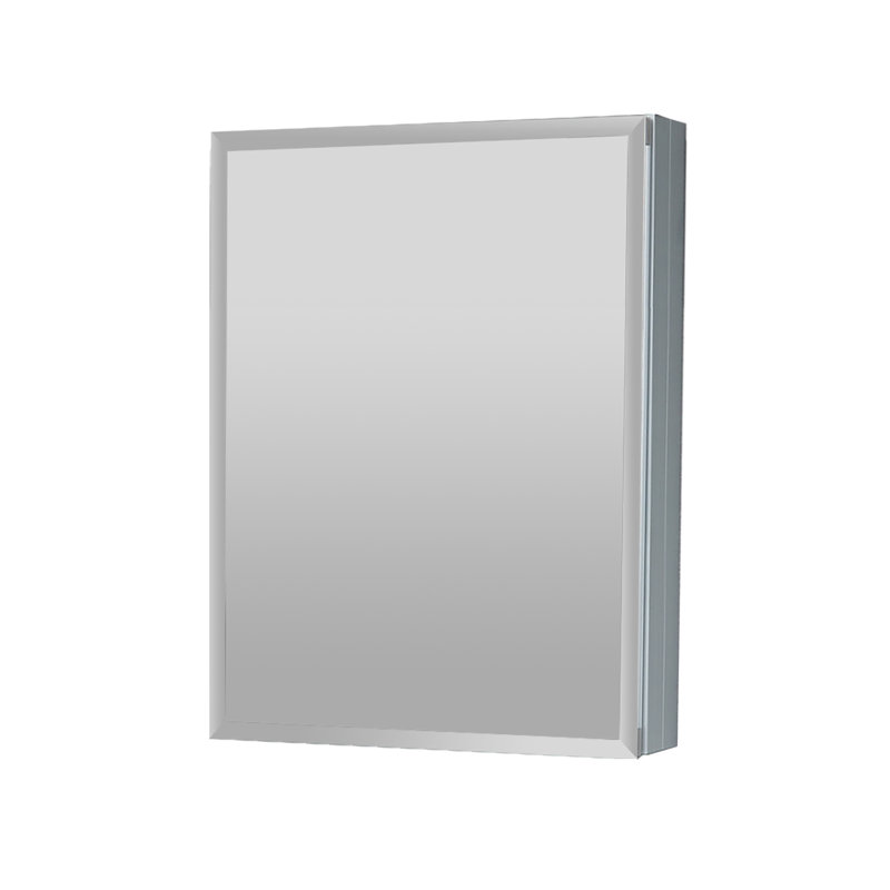 Armoire à pharmacie en aluminium Adine, H 30 po x l 19 po x P 3,75 po, Chrome satiné