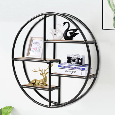 Nykia 22 " W Iron Wall Mounted Shelving Unit