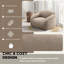 Fauteuil moelleux pivotant en fausse fourrure-666202055