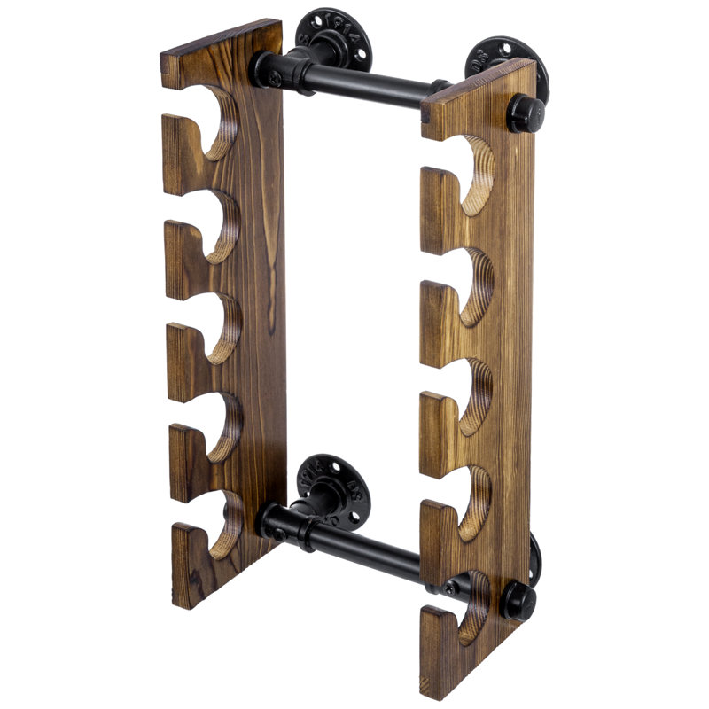 Wall Mounted Industrial Wood Hat Coat Rack