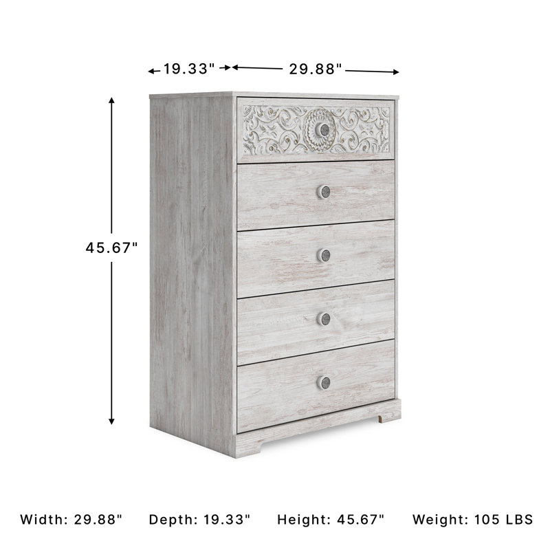 Commode 5 tiroirs Bedriye