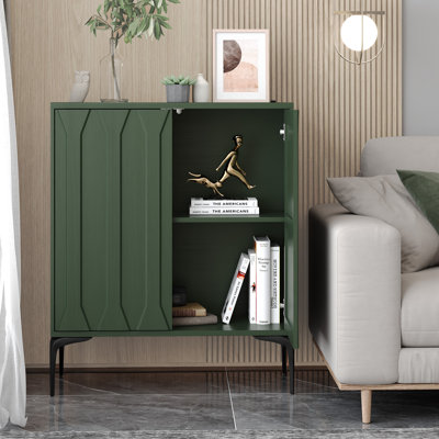 2-Door Accent Cabinet With Adjustable Shelves,