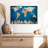Ocean Blue World Map Canvas Print-300704229
